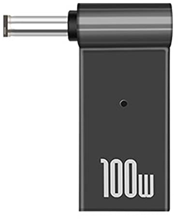 PD 100W Laptop Power Ladegerät Adapter Verbinder USB Type-C Buchse auf DC Stecker Klinkenstecker Konverter Ersatz für Acer Samsung Lenovo (5.5x2.1mm)