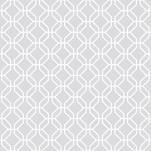 G78522 - Secret Garden Trellis Negative Grey Galerie Wallpaper