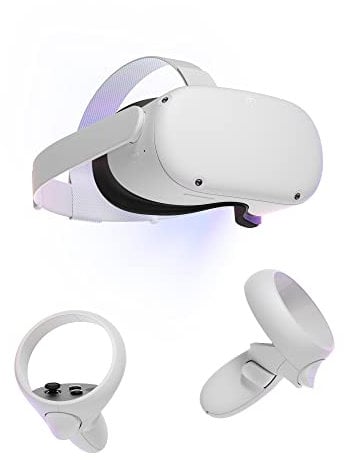 Meta Quest 2 — Advanced All-In-One Virtual Reality Headset — 128 GB (Renewed) White