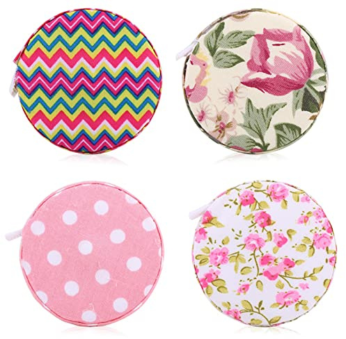 1Pc Retractable Tape Measure Fabric Tape Measure for Sewing Crafts, Tape Measure for Body Fitness(2Rustic Rose)