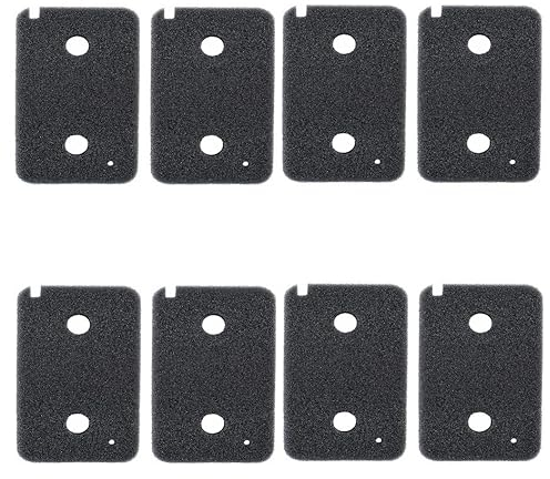 Pack of 8 Filter Replacement for Beko Elektra Grundig 2964840100, Dryer Filter, Foam Filter, Sponge Filter, Filter Mat for Tumble Dryers, Heat Pump Dryers, 240 x 151 x 10 mm