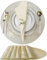 EKKONG Tovagliette Natalizie Rotonde, Sottopiatti Lavabili Rotondi 6 Pezzi PVC Antiscivolo Resistente al Calore Tovaglietta Natalizie per la Decorazione Della Tavola (Oro)