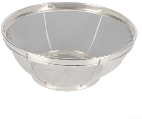 Colador grande de malla fina, colador de pasta de acero inoxidable para fideos, espaguetis, quinua, fácil de usar y limpiar (18,5 cm)