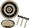 Dartscheibe Set - Holz Zielscheibe Set für Darts und Axtspiel, Wurfaxt Paulownia Rundbrett - Perfekt für Wanddeko Anhänger