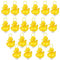 SERENA'S® Pack of 20 Weighted Ducks with Hooks – 7cm Durable Plastic Yellow Ducks for Kids – Perfect for Duck Fishing Set, Bath Toys, Pool Play, Educational Fun & Water Games