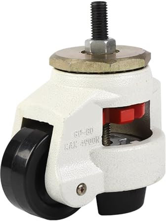 FUYUMIC GD-80F/GD-80S Schwerlastrolle Nivellierung Schwere Rad Rolle einstellbare Aluminium Halterung Nylon räder Rolle(GD-80S)