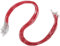sourcing map 10pcs 24 Inch Waxed Necklace Cord, Bulk Necklace String with Clasp 2mm Waxed Leather Cord Rope for Jewelry Making DIY Bracelet Pendant,Red