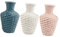 ULDIGI 3 Stück Vase Heimdekoration Pflanzenterrarium Dekorative Wohnaccessoires Mini Terrarium Innentöpfe Rosa Dekorationen Rosa Töpfe Hochzeitsdekorationen Hausornament