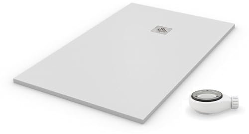 PLATO DE DUCHA NATURAL BLANCO - 75x170cm - resina con cargas minerales
