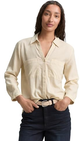 Tom Tailor Damen 1046197 Bluse, 37762 - Champagne, 40 EU