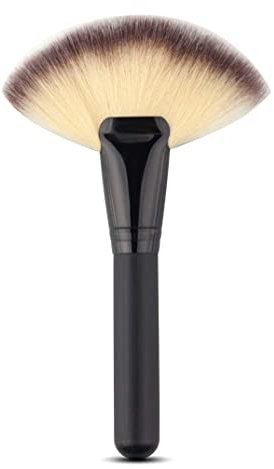 Makeup Brush, 1Pc Big Large Fan Top Brush Makeup Tools Fan Head Face Brush Contour Concealer Powder Blush Eyeshadow Nose Smudge Brush, Face Powder Blush