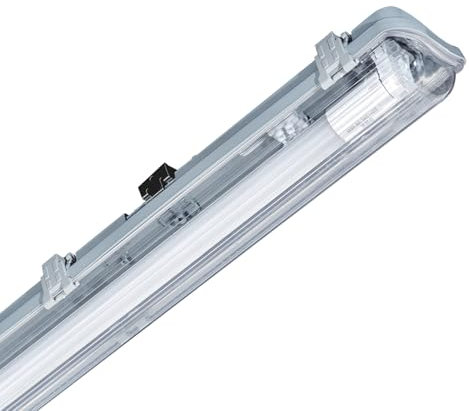 LEDKIA LIGHTING Pantalla Estanca 60cm IP65 con Tubo LED Cristal 9W 140lm/W 6000K Blanco Frío