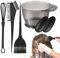 Kit per la tintura dei capelli, Kit di accessori per la tintura dei capelli | Pettine per tinta nella ciotola di miscelazione,Kit per colorare i capelli da 5 pezzi Pennello per tintura, Pennelli