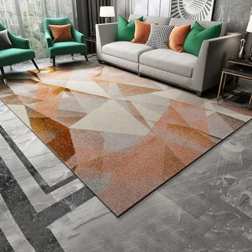 Joytar Tappeto Elettrico Riscaldante a Infrarossi per Pavimento, Tappeto Morbido e Denso, Riscaldamento Rapido, Adatto per Soggiorno, Camera da Letto, Ufficio (B, 55CM*90CM)