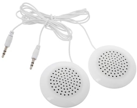 FUNNETOYU 2 Pezzi Mini Altoparlanti con Jack Audio Piccoli e Compatti per Tablet e Computer per Ascoltare Cuscino Durante Sonno
