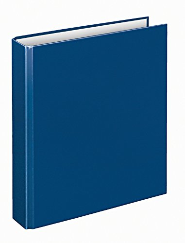 VELOFLEX 1153050 - Ringbuch Basic, DIN A5, 1 Stück, blau, Füllhöhe 25 mm, Ringordner mit 4 Ring-Mechanik, Ordner schmal