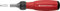 PB Swiss Tools Ratschenschraubendreher PB 8510.R30 | 100% Swiss Made | Schraubendreher Bithalter magnetisch für C6 Bits, Links-/Rechtslauf/Fest, Klingenlänge 30 mm
