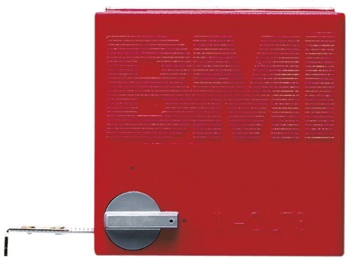 BMI 408341010 Taschenbandmaß X4 mit Innenmessung und Zirkelfunktion, Länge 3 m, weisslackiertes Band