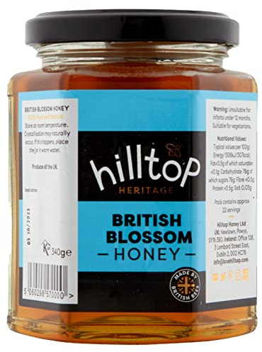 Hilltop Honey - British Blossom Honey - 340g