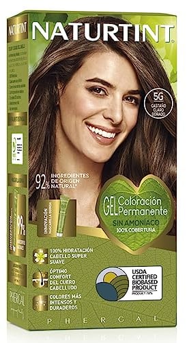 Naturtint | Haarfarbe Oohne Ammoniak |Hoher Anteil an natürlichen Inhaltsstoffen | 5G. Leichte goldene Kastanie | 170ml