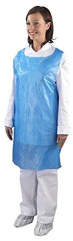 Blue Disposable Aprons On a roll (200) High Density