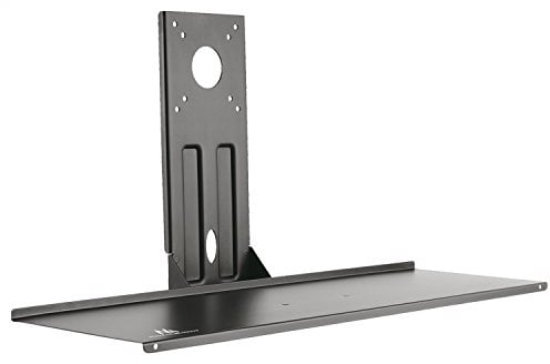 Maclean MC-756 Tastaturhalterung VESA 75x75 100x100 Tastatur und Maus Halterung Zulage für Monitorhalterungen