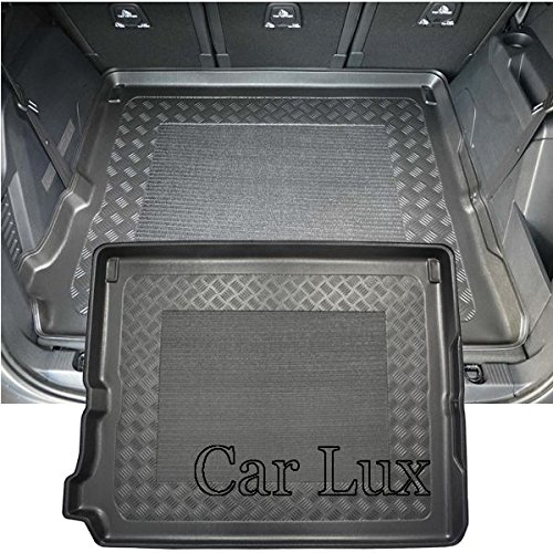 Car Lux AR01916 - Alfombra Bandeja Cubeta Protector cubre maletero a medida con antideslizante para el 5008