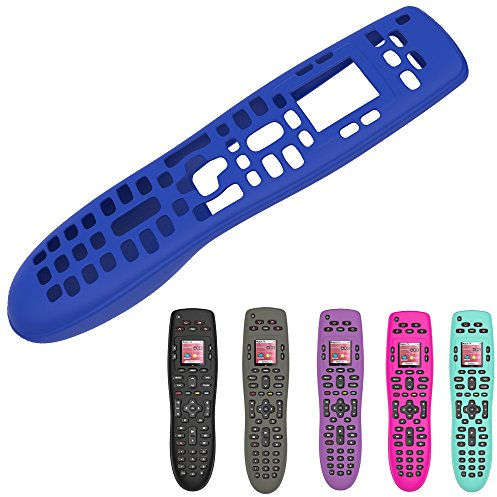 Fernbedienung Für Logitech Harmony 650, Tading stoßfest und Fallsicherung Schutzhülle aus Silikon Haut für Logitech Harmony 650/665/700 Fernbedienung Controller – Schwarz, blau