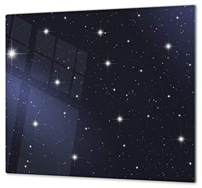 Glass Chopping Board Induction Ceramic Hob Cover Worktop Saver 60x52cm