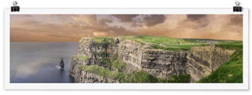 Bilderwelten Poster Wanddeko Cliffs of Moher Querformat Selbstklebend seidenmatt 20 x 60cm