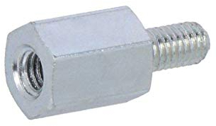 10X 225X08 Distanzmuffe mit Gewinde Innengew: M3 8mm Außengew: M3 Stahl DREMEC