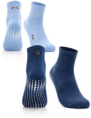 Occulto Damen Stoppersocken 2-4 Paar (Modell: Madeleine) 2 Paar|Navy,Blau 35-38