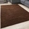 THE RUGS Living Room Rug - Shaggy Soft And Elegant Carpets For The Bedrooms And Kitchen, Easy To Clean, Many Different Sizes (200x290 cm, Brown)