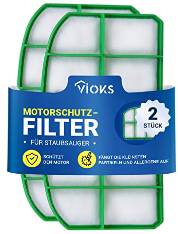 VIOKS Motorfilter für Staubsauger SET 2x Ersatz für Kobold Vоrwerk VK200 Staubsauger/Saugwischer Vоrwerk & Staubfilter Zuschneidbar/Staubsauger Filter Zuschneidbar Staubsauger Zubehör Universal