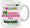 Mug nounou. Nourrice. Nurse. Ecole/Tasse – Nounou, Maître, Maîtresse avec des supers pouvoirs - Cadeau fin d'année scolaire Cadeau original. Prix mini. Céramique haute qualité 11oz - 320 ML (NOUNOU)