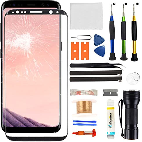 Zgxhga Écran de rechange pour Samsung Galaxy S8 Plus Series 6,2, kit de remplacement en verre trempé avec outils de réparation (pas OLED et numériseur tactile)