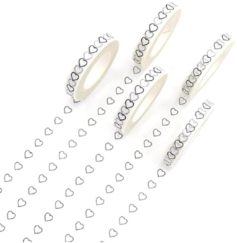 Bemvp Dekoratives Washi Tape Einfache Schwarze Liebe Herzmaskelband Hoch Klebrige Handrisskleber Papierband Für Scrapbook