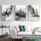 Islamische Bilder, Koran Bilder, Arabische Kalligraphiemalerei Poster Black Gold Marble Hintergrund Wand Kunst Leinwand Bilder Living Room Decor (60x90cm*3, abstrakte Kalligrafie)…