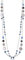 FULU AUTUMN Collar de Mujer con Cuentas Largas de Plata de Capas Collares de Concha de Cristal Bohemia Collar de Cadena Suéter Bisutería, Cristal Perla, No es una piedra preciosa