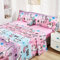Dalina Textil Juego de Sábanas Infantil para Cama 3 Piezas - 1 Sábanas Bajera Ajustable Cama 90cm con Encimera 165x260cm y 1 Funda de Almohada Larga (Cama de 90x190cm Flamenco)