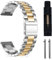 MaEiol Metall Armband für Samsung Galaxy Watch - 20mm für 40/44mm, 43/47mm Classic, 45mm Pro, Edelstahl Armband - Silber & Gold