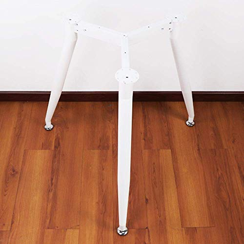 Niture Legs 4 X Tischbeine Aus Metall, Dreibeinige Schrankbeine, Küchenfüße/Frühstücksbar, Schreibtischtischfuß/Runde Tischstütze Ø580 * H725 (Mm),Weiß,?580 * H725(Mm) Made in China