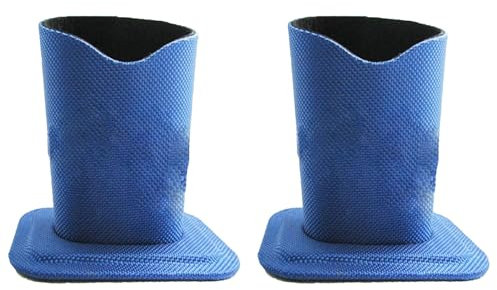 Bohue Brillenhalter, Oxford-Stoff, Brillenhalter, Schreibtisch-Display-Ständer, schützt Brillen, aufrechter Ständer für Zuhause, Büro und Schule, Brillenzubehör (blau), 2 Stück