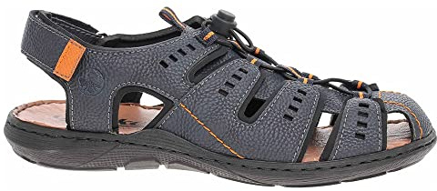 Rieker Sandals 22021-14, Men sandals, Blue, 41 EU