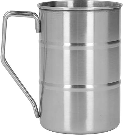 MISNODE Boccale da Birra di Grande Capacità Tazza da Caffè Tazza Grande per Tè Caffè Birra, Boccale da Birra in Acciaio Inossidabile con Manico per Uomo Regalo di Natale