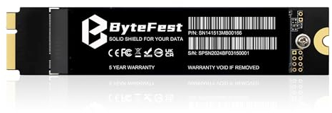 ByteFest SSD 1TB Interno per Apple MacBook Air Mid 2012 A1465 (EMC 2558) A1466 (EMC 2559) (MacOS Pre-Installato), Unità a Stato Solido Interna