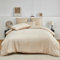 DXHOME Leopardenmuster Bettwäsche 135x200cm 4teilig Khaki Beige Satin Glatt Glänzend Bettwaesche Microfaser Kühlende Sommerbettwäsche Bettbezüge mit Reißverschluss und 2 Kissenbezügen 80×80 cm