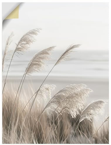 ARTland Wanddeko Wandtattoo selbstklebende Vinylfolie Pflanzen natural elements Gräser Pampasgras Strand Boho Deko U5GO