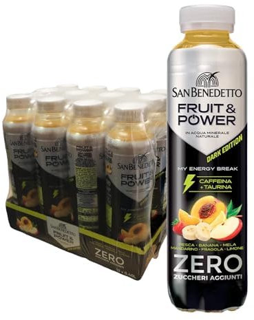 San Benedetto Fruit & Power Dark Edition Confezione da 12 Bottiglie da 0,40 L