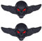 UOCAI 2 Stück 3D Metallschädel Autoaufkleber, Skull Aufkleber Auto Totenkopf Sticker Schädel Skull Emblem Auto Aufkleber Totenköpfe Autoaufkleber Stickers für Auto Motorrad